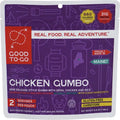 GOOD TO-GO Chicken Gumbo - Double Serving | Dehydrated Backpacking and Camping Food | Lightweight | Easy to Prepare