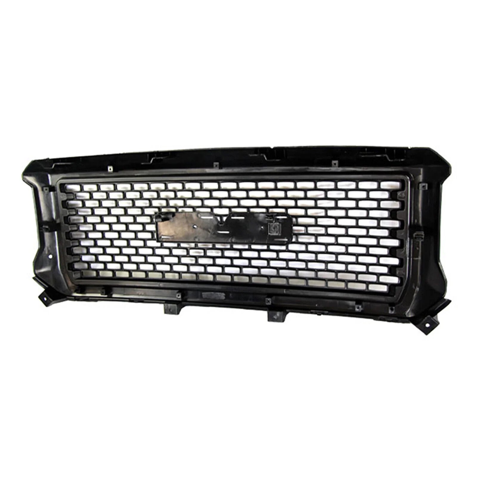 For 2014 2015 GMC Sierra 1500 New Glossy Black Front Hood Grille Mesh Grill