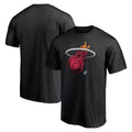 Men's Fanatics Branded  Black Miami Heat Midnight Mascot T-Shirt