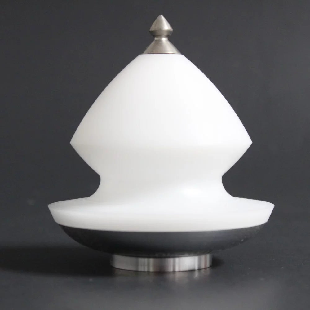 Strummol8 Dionisia Spin Top - POM with Aluminum Spinning Top (White)