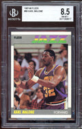 Karl Malone Card 1987-88 Fleer #68 BGS 8.5