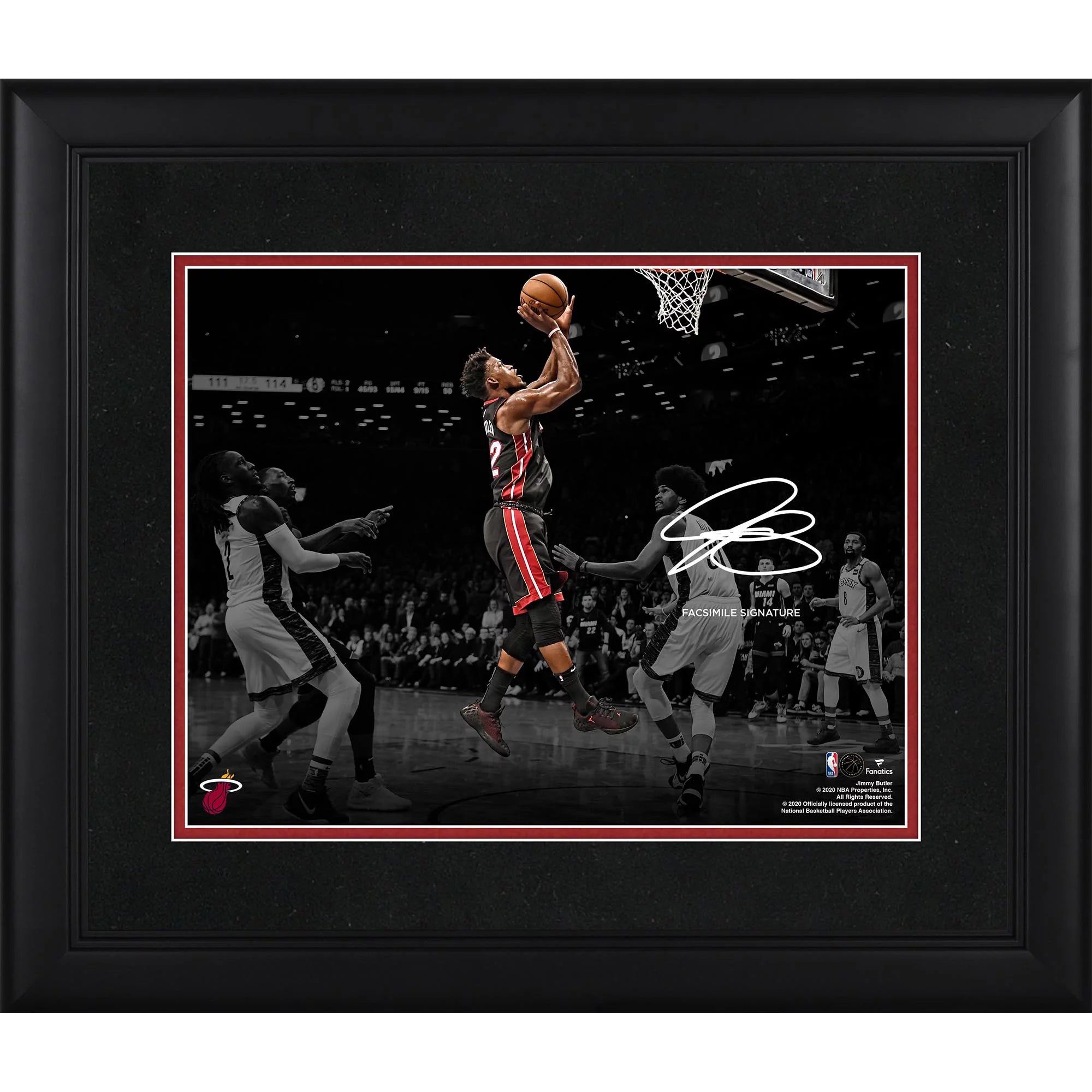 Jimmy Butler Miami Heat Framed 11 x 14 Spotlight Photograph - Facsimile Signature - Fanatics Authentic Certified