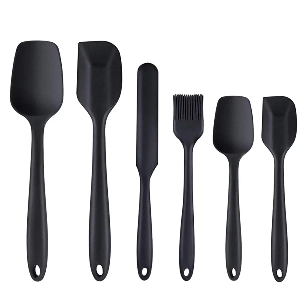 6-Piece Silicone Spatula Set ,Rubber Spatula Non-Stick for Cooking, Baking and Mixing