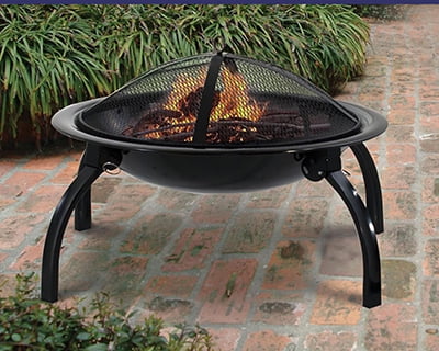 DeckMate Steel Quick Collapse Fire Bowl, 25 dia.