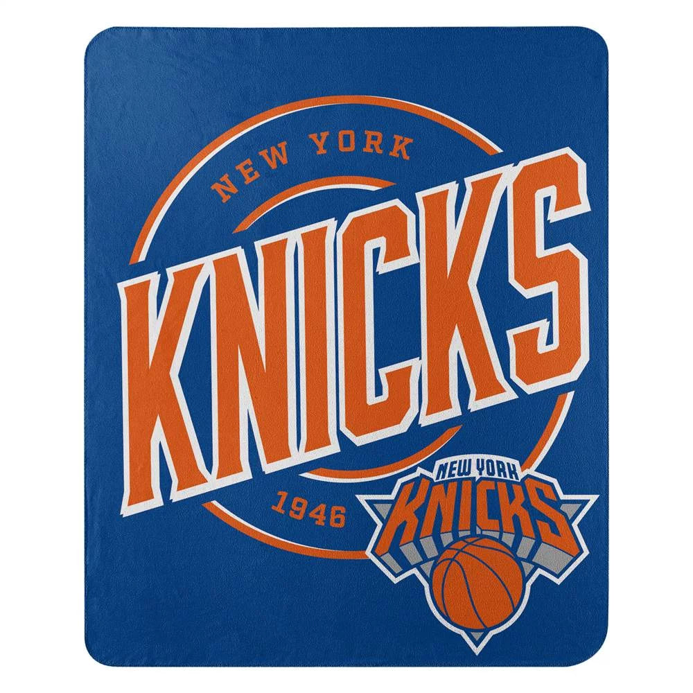 New York Basketball Knicks Campaign Fleece Throw Blanket 50X60