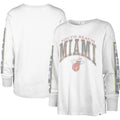 Women's '47 White Miami Heat City Edition SOA Long Sleeve T-Shirt