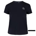 Ultracor Women`s Match Short Sleeve Bonded Tennis Top and Headband Nero (  LARGE Nero  )