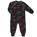 Miami Heat Infant Team Raglan Full-Zip Sleeper - Black