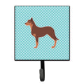 Carolines Treasures BB3729SH4 Australian Kelpie Dog Checkerboard Blue Leash or Key Holder, 7Hx4.25W, multicolor