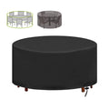 Kaimingweb Round Garden Furniture Cover, 43 H*73 D Outdoor Patio Furniture Cover Waterproof, 210D Oxford Table Chairs Set Cover, All Weather Protection, Black