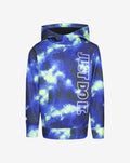 Nike Boys' Virtual Cloud AOP Hoodie in Blue | Size 7 | 86I544-BE1