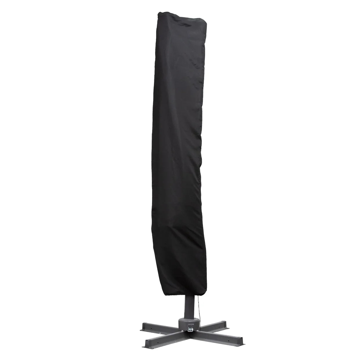 Traditional One Size Black UV and Water Resistant Fabric Patio Umbrella Cover