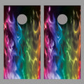 Rainbow Cornhole Board Decal Wrap