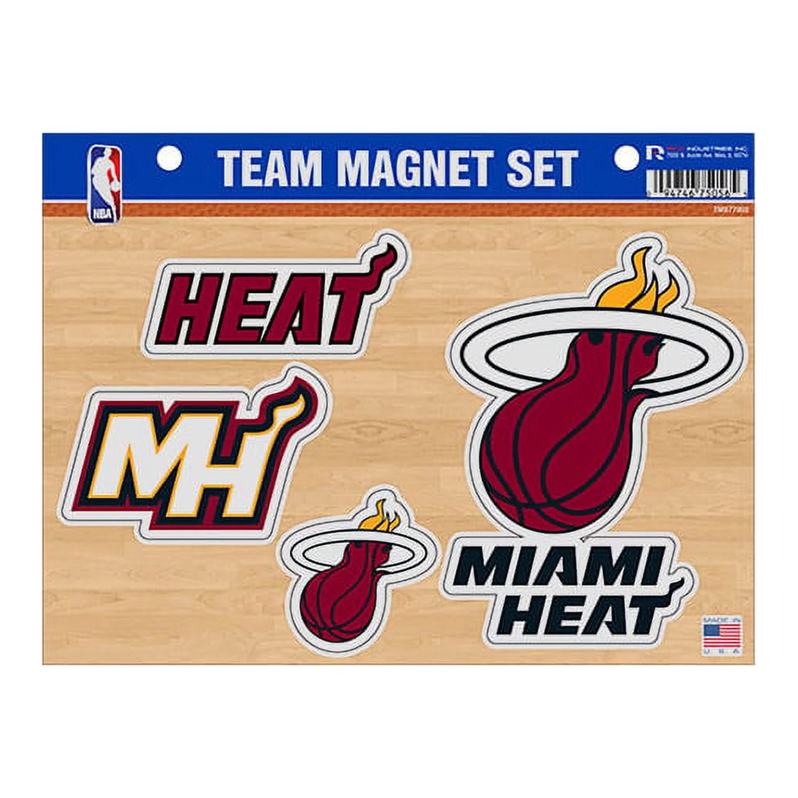 Miami Heat Official NBA 8 inch x 11 inch  Team Car Magnet Sheet by Rico