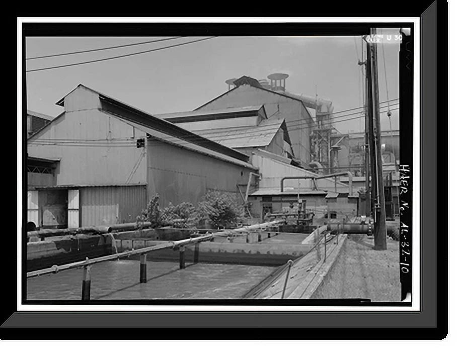 Historic Framed Print, United States Pipe & Foundry Company Plant, 2023 St. Louis Avenue at I-20/59, Bessemer, Jefferson County, AL - 10, 17-7/8 x 21-7/8