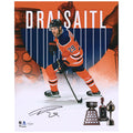 Leon Draisaitl Edmonton Oilers Autographed 2020 Hart & Art Ross Stylized Photograph - Limited Edition of 129 - Fanatics Authentic Certified