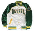 Allen Iverson Men's Headgear Classics Bethal High School Satin Jacket (Small, White/Green)