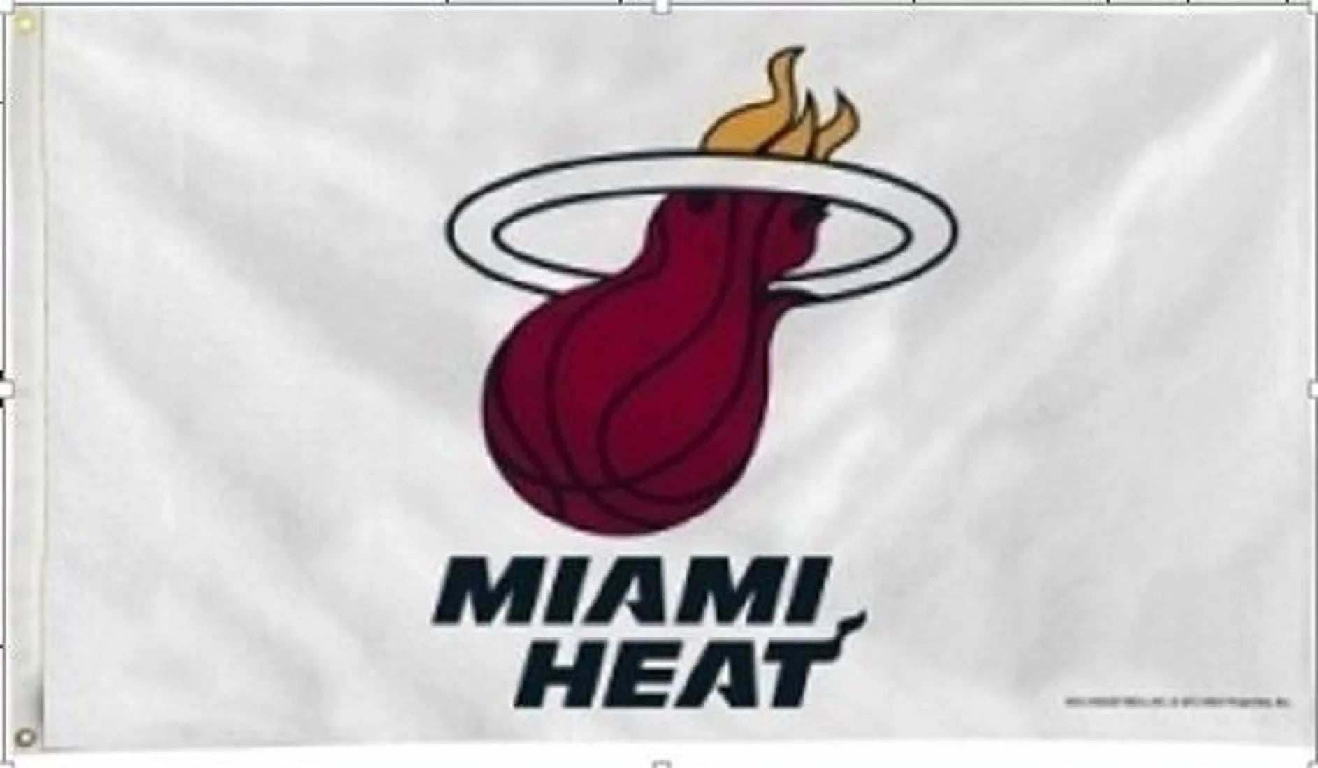 NBA Miami Heat 3'x5' Flag, One Size, Team Color Heavy Duty Fabric Flag