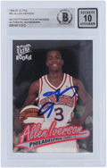 Allen Iverson Philadelphia 76ers Autographed 1996-97 Fleer Ultra #82 Beckett Fanatics Witnessed Authenticated 10 Rookie Card - Fanatics Authentic Certified