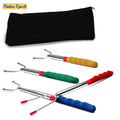 Premium Marshmallow 45-inch Roasting Sticks Set of 4 Smores Skewers & Hot Dog Fork | Extending Patio Fire Pit Camping Cookware Campfire