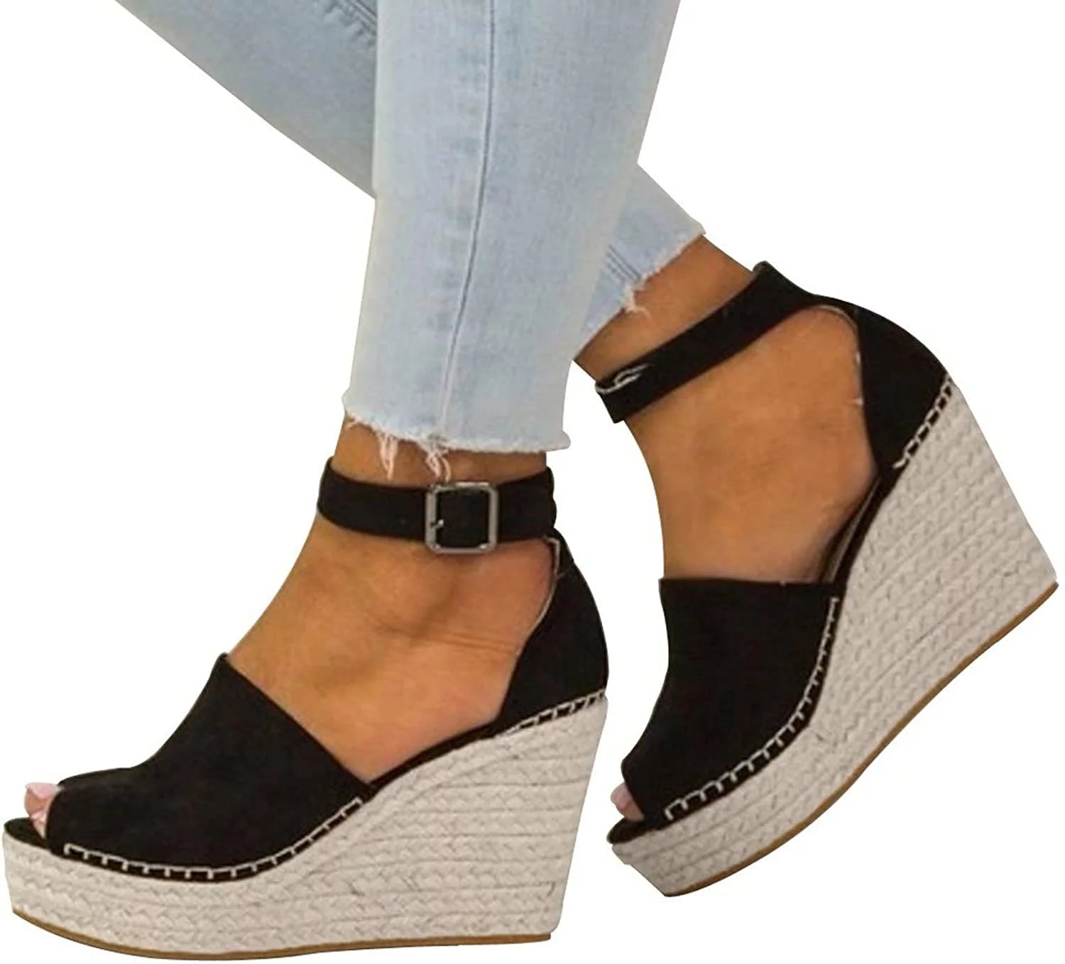 Women¡¯s Flat Sandals Slip On Summer Gladiator Open Toe Braided Slingback Shoes-01