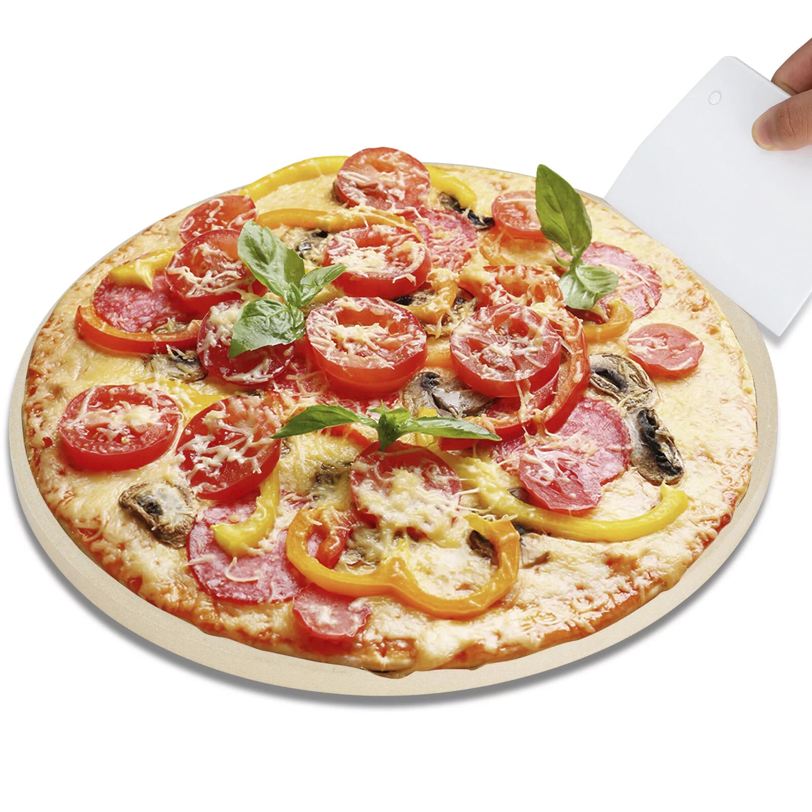 14 Pizza Grilling Stone Baking Tools For BBQ and Grill Durable and Safe Stone