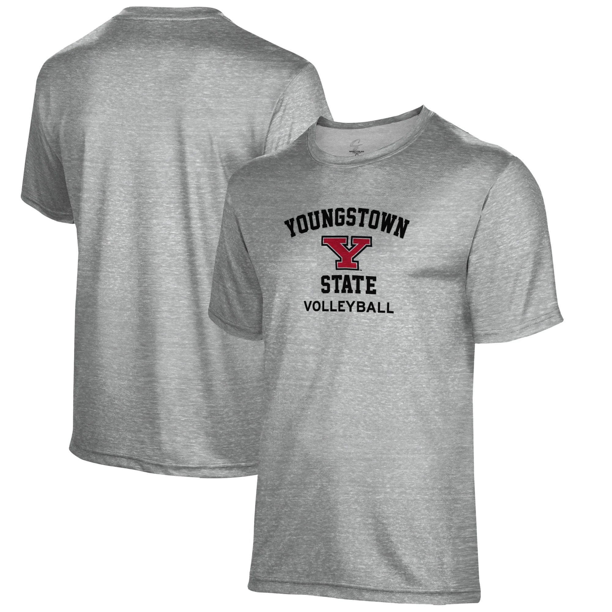 Men's Gray Youngstown State Penguins Volleyball Name Drop T-Shirt