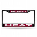 Miami NBA Heat Black Metal Laser Cut License Plate Frame