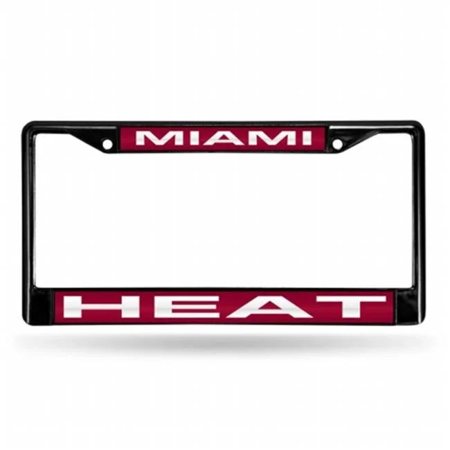 Miami NBA Heat Black Metal Laser Cut License Plate Frame