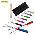 Premium Marshmallow 45-inch Roasting Sticks Set of 8 Smores Skewers & Hot Dog Fork | Extending Patio Fire Pit Camping Cookware Campfire