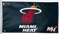 NBA Miami Heat Car Flag, One Size, Team Color Heavy Duty Fabric Flag