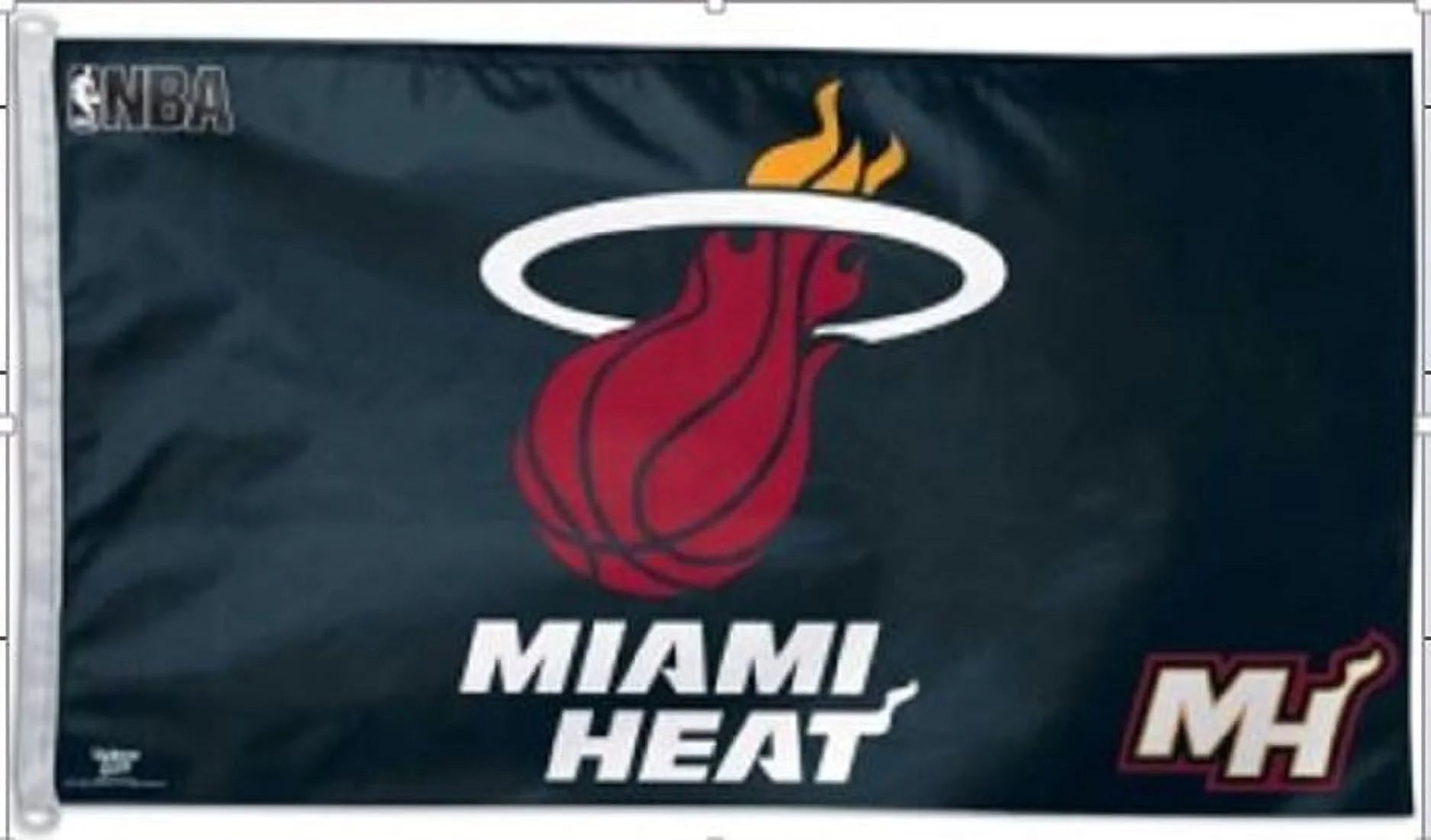 NBA Miami Heat Car Flag, One Size, Team Color Heavy Duty Fabric Flag