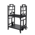 Zimtown Firewood Rack Fireplace Tool Rack Indoor Wood Holders Fireplace Tools Set Tongs Accessories