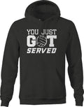 You Just Got Served Volleyball Win Brag for Sweatshirt for Men Small Dark Gray