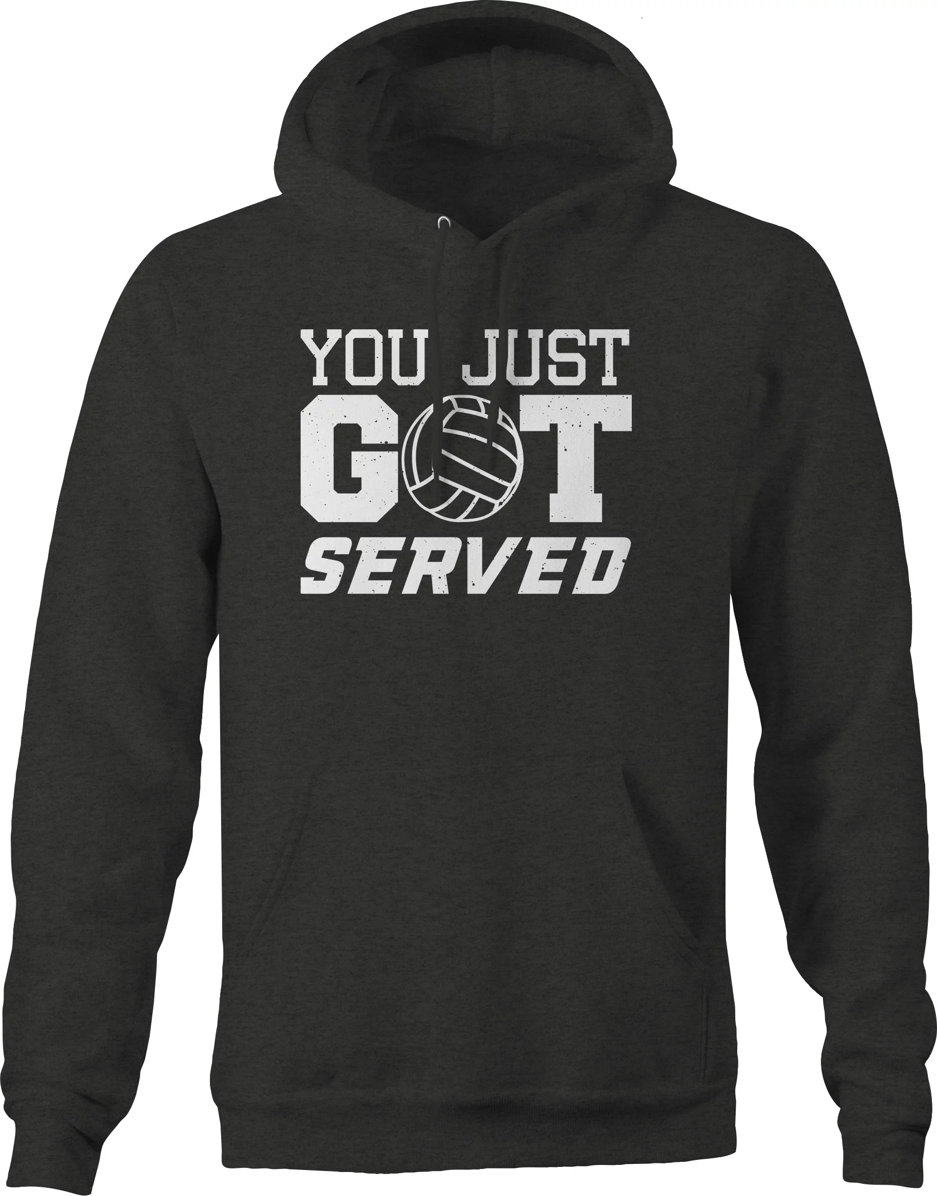 You Just Got Served Volleyball Win Brag for Sweatshirt for Men Small Dark Gray