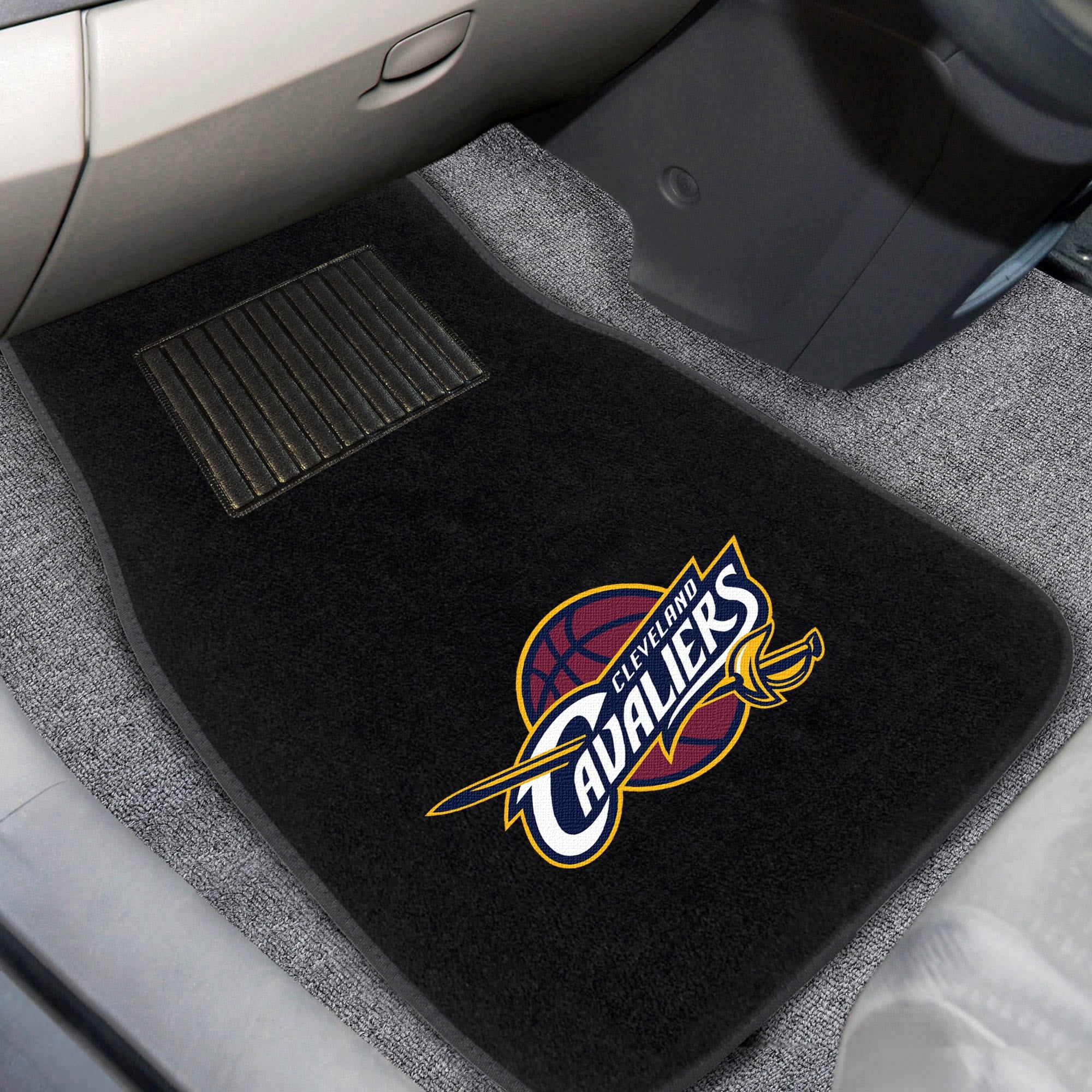 FANMAT 17206 NBA Cleveland Cavaliers 2-Pc Embroidered Car Mat Set