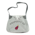 Little Earth Miami Heat NBA Hoodie Sweatshirt Material Sling Purse Handbag