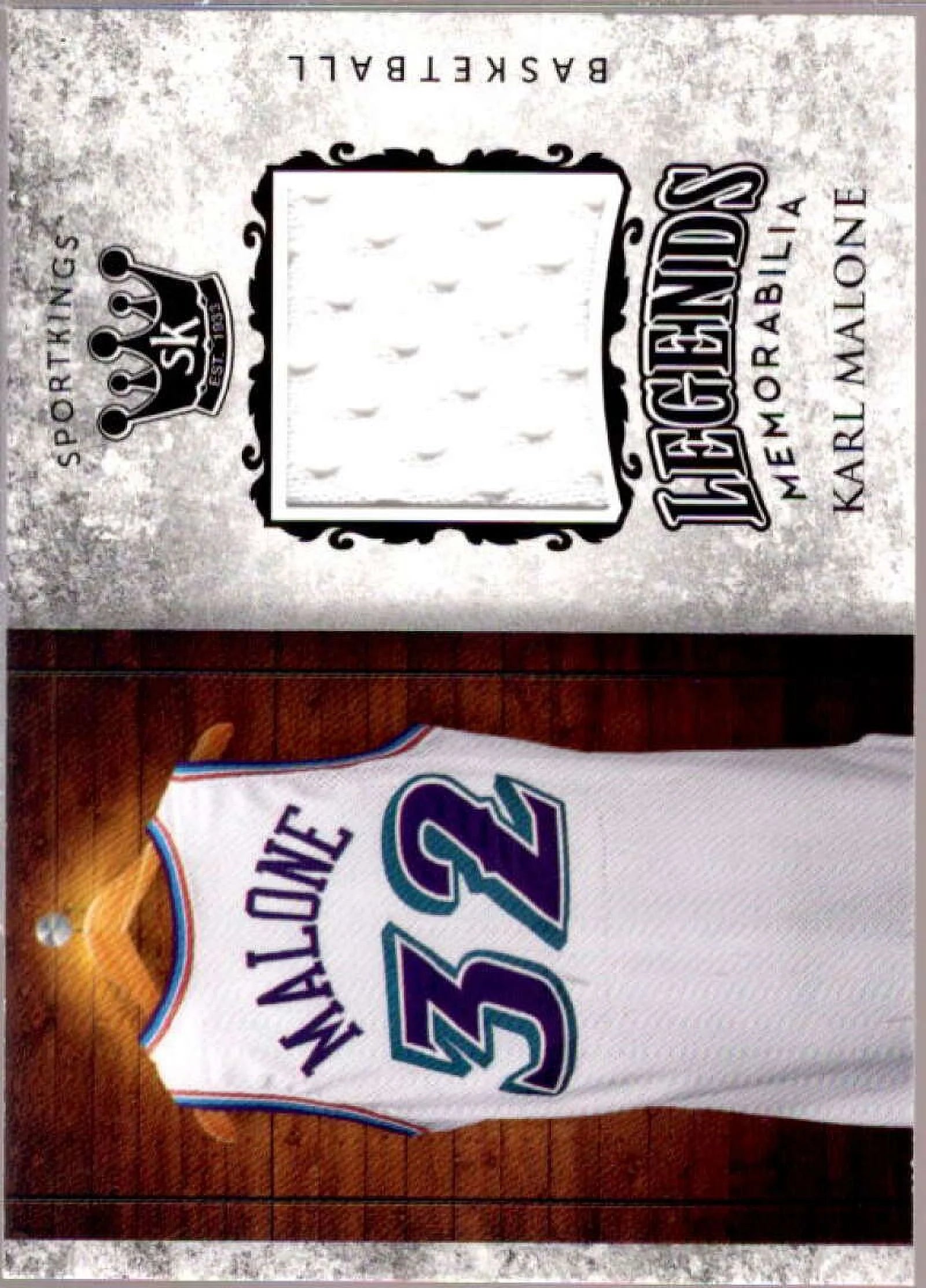 Karl Malone Card 2018 Sportkings Legends Memorabilia #LSM10