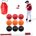 PowerNet Sweet Spot Training Bat Baseball 2.8 Progressive Weighted Ball 9 PRO Pack , Follow Through and Form , Strength and Muscle , Hand-Eye Coordination 34 (31 oz) Bat 2.8 Balls PRO 9 Pk