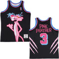 Pink Panther Miami Men's Headgear Classics Embroidered Basketball Jersey (Large, Black)