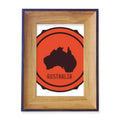 Australia Flavor Map Emblem Illustration Photo Frame Exhibition Display Art Desktop Painting