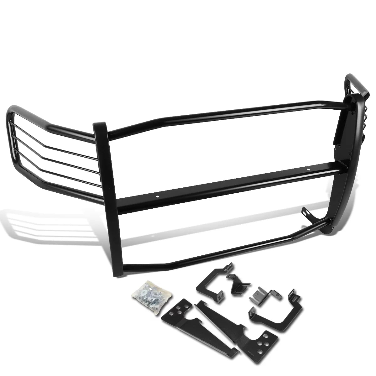 DNA Motoring GRILL-G-021-BK for 2006 to 2008 Ram 1500 2500 3500 Mega Cab Front Bumper Protector Brush Grille Guard, Black