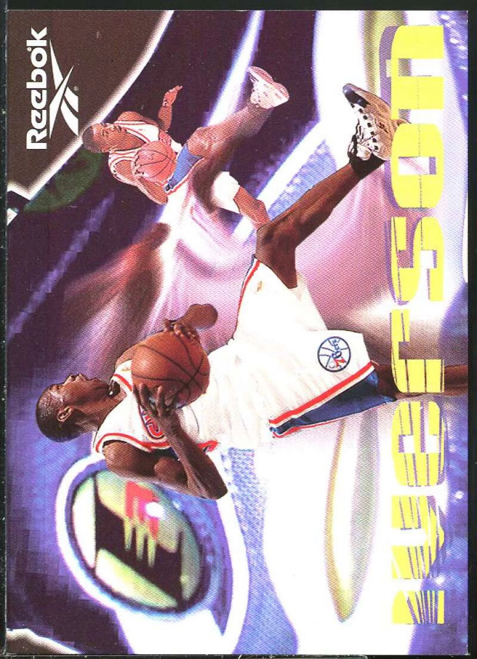Allen Iverson Card 1997-98 SkyBox Premium Reebok Chase Gold #100