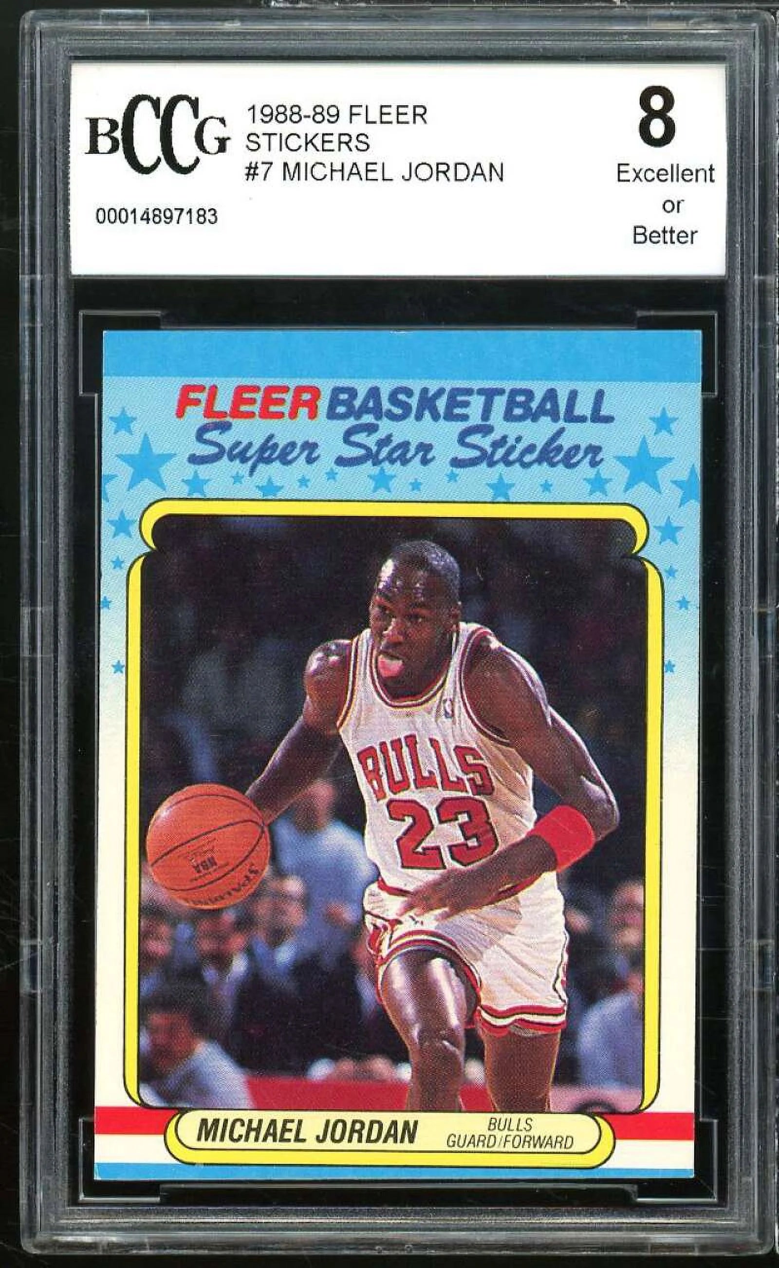1988-89 Fleer Stickers #7 Michael Jordan
