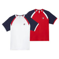 Fila Men`s Heritage Essentials Tennis Crew (  X-Large Red/Nv  )