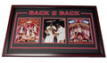Miami Basketball Back To Back Champions 35x15 Custom Frame