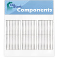 3-Pack BBQ Grill Cooking Grates Replacement Parts for Brinkmann 810-8411-5 - Compatible Barbeque Grid 17 3/4