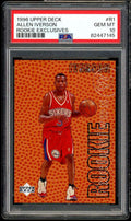 Allen Iverson Rookie Card 1996-97 Upper Deck Rookie Exclusives #R1 PSA 10
