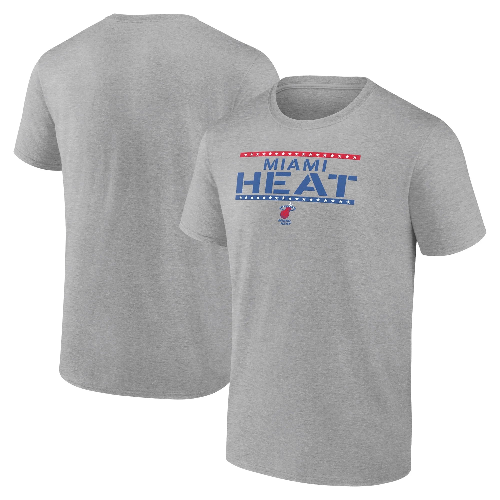 Men's Fanatics Branded  Heather Gray Miami Heat Hoops For Troops Training T-Shirt