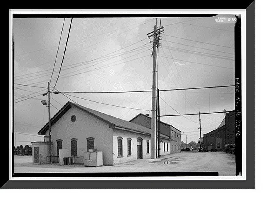Historic Framed Print, United States Pipe & Foundry Company Plant, 2023 St. Louis Avenue at I-20/59, Bessemer, Jefferson County, AL - 16, 17-7/8 x 21-7/8